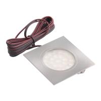 Светильник светодиодный Moon, врезной, 2W, 12V, квадратный, хром, нейтральный белый (4000К), AKS