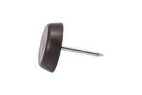 Подпятник черный с гвоздем (уп/20шт) AKS