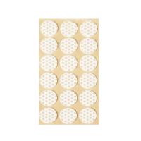 Подкладка самоприлипающая фетровая прорезиненная d25мм (1упак.=18шт), белая, Folmag