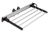 Выдвижная вешалка для брюк крепл.бок./левое, хром/черный AKS