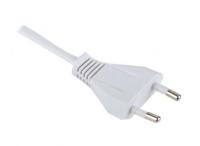 Шнур соединительный, с вилкой для трансформаторов мощностью до 150Вт/250Вт, 1,8м 2х0,75 белый, ЭРА