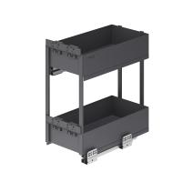 Выдвижная корзина-карго 300 ICON крепл.нижнее, графит PRIME by AKS