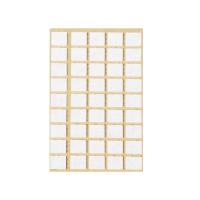 Подкладка самоприлипающая фетровая 15х15мм (1лист-45шт) белая Folmag