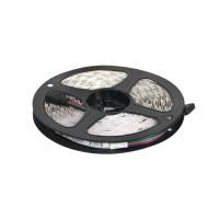 Лента светодиодная RGB - 10W/m, 12V, 10мм, 5050, 60 д/м, IP20, цветная - 5м, AKS