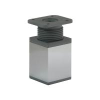 Опора меб. алюм. DAКP-27 h60 с регул. хром AKS