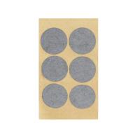 Подкладка самоприлипающая фетровая d45мм (1лист-6шт) серая Folmag