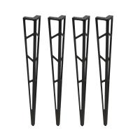 Опора меб. TECHNO h720, черный муар (1 упак. = 4 шт.) AKS