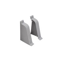 Заглушка ПВХ к плинтусу LK ZAK тёмно-серый (201) EL-MECH-PLAST