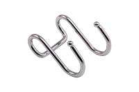 Крючок на трубу d16 ретро двойной хром AKS