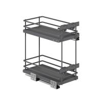 Выдвижная корзина-карго 400 FOCUS крепл.нижнее, графит PRIME by AKS