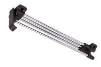 Выдвижная вешалка L-300 усиленная с ручкой, хром/черный GRIDLI