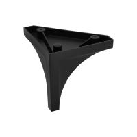 Опора меб. пласт. B-10 h110 угловая черный матовый AKS