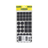 Подкладка самоприлипающая фетровая микс (d20, 20 х 20 - 15 штук d25, 25 х 25 - 6 штук) черная Pacific PC 6001 BL