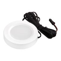 Светильник светодиодный STAR, врезной/накладной, 2W, 12V, круглый, белый, 6000К, AKS