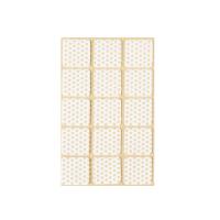 Подкладка самоприлипающая фетровая прорезиненная 30 х 30мм (1упак.=15шт), белая, Folmag