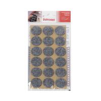 Подкладка самоприлипающая фетровая d25мм (1лист-18шт) серая Folmag