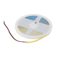 Лента светодиодная COB - 12W/m, 12V, 5мм, 400 д/м, IP20, холодный белый (6000K), узкая - 5м, AKS