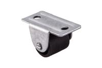 Ролик меб. d18 h22 прямоходящий, черный РП