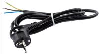Шнур соединительный, с вилкой для трансформаторов мощностью до 400Вт, с заземлением, 1,5м 3х1,5, черный, ЭРА