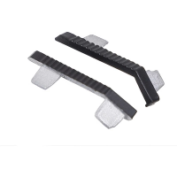 Комплект заглушек металлич. к ручке-профилю KASKAD-18 (левая+правая) черный AKS