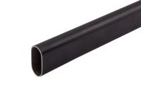 Труба овальная L-3000 30*15 (0,9кг/0,7мм), черный AKS