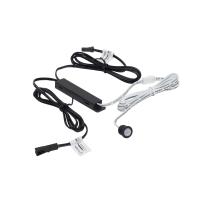 Выключатель бесконтактный на движение (PIR), врезной/накладной, 12/24V, 60W/100W, черный, AKS