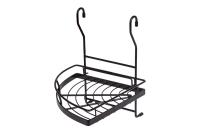 Корзина на трубу d16 угловая одинарная CWJ101 черная AKS