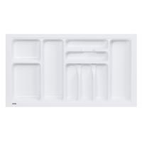 Лоток для столовых приборов 800 TR-02 (735～680*430～390*55), белый AKS