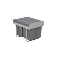 Мусорные контейнеры выдвижные 400 (2*18LT), серый AKS