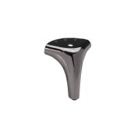 Опора меб. мет. OLYMPIA h120 угловая черный хром AKS