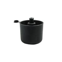 Опора меб. пласт. WPJA-22 h68 регул. черный AKS