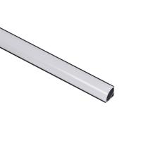 Профиль алюминиевый угловой ORION-1616C с экраном, круглый экран, цвет черный, 3м, AKS