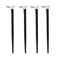 Опора меб. DIANA h725, черный матовый/хром (1 упак. = 4 шт.) AKS