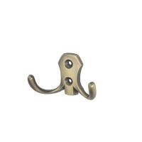 Крючок меб. двухрожковый мет. WP89 старое золото GRIDLI