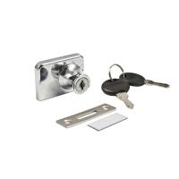 Замок для стеклянных распашных 2-х дверей механический 409 AKS