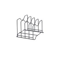 Держатель настольный для тарелок и крышек 260*235*20, черный РФ