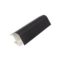 Угол универсальный 90 к цоколю мебельному ПВХ h=120 чёрный РФ