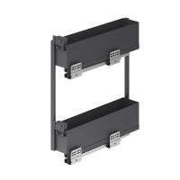 Выдвижная корзина-карго 200 ICON крепл.боковое/правое, графит PRIME by AKS