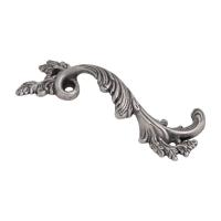 Ручка меб. скоба мет. NATURA 96 античное серебро правая AKS