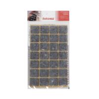 Подкладка самоприлипающая фетровая 20х20мм (1лист-28шт) серая Folmag