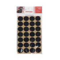 Подкладка самоприлипающая фетровая d20мм (1лист=28шт) черная Folmag