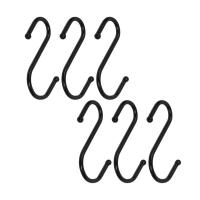 Крючок на трубу d16 ретро (к-т 6шт) черный AKS