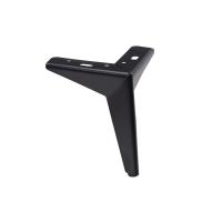 Опора меб. мет. HELLY h150 угловая черный AKS