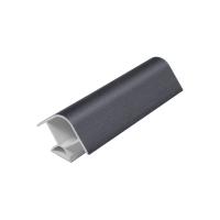 Угол универсальный 90 к цоколю мебельному ПВХ h=100 графит зернистый РФ