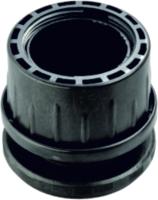 Заглушка на трубу d60, черный AKS