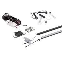 Подсветка светодиодная Night, 20W (подсветка для кровати), нейтральный белый (4000K), 2000мм, черный, AKS