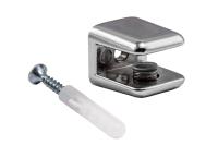 Полкодержатель для стекла мет. АК104 (6-8мм) хром (1 упак. = 2 шт.) AKS