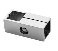 Соединитель 2-х труб для квадр. трубы 25*25 QUADRO, хром AKS