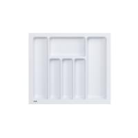 Лоток для столовых приборов 600 TR-04 (540～495*485～440*55), белый AKS