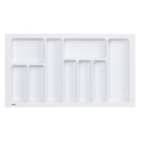 Лоток для столовых приборов 800 TR-03 (735～680*430～390*55), белый AKS